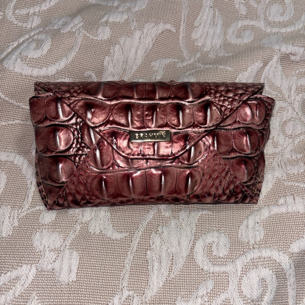 Brahmin Dark Pink Sunglasses with Croc Embossed Design